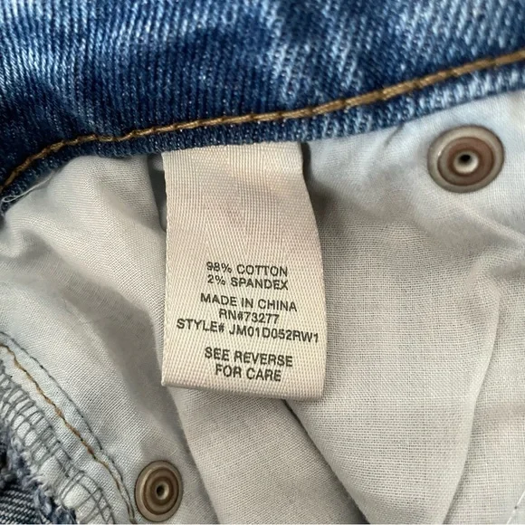 Mudd Distressed Light Blue Denim Jean Shorts - Picture 4 of 4